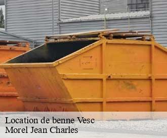 Location de benne vesc-26220 Morel Jean Charles