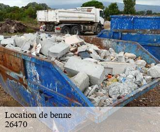 Location de benne 26470